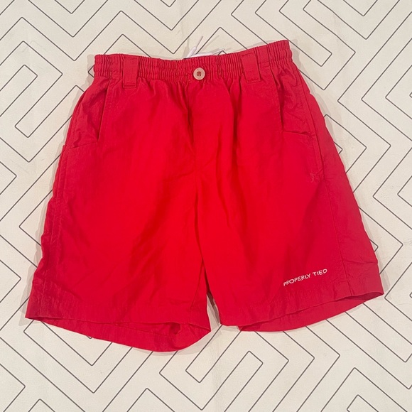 Properly Tied Red Swim Trunks - Picture 1 of 11
